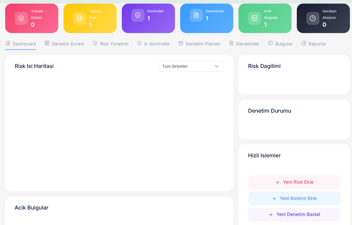 Denetim Yönetim Yazılımı